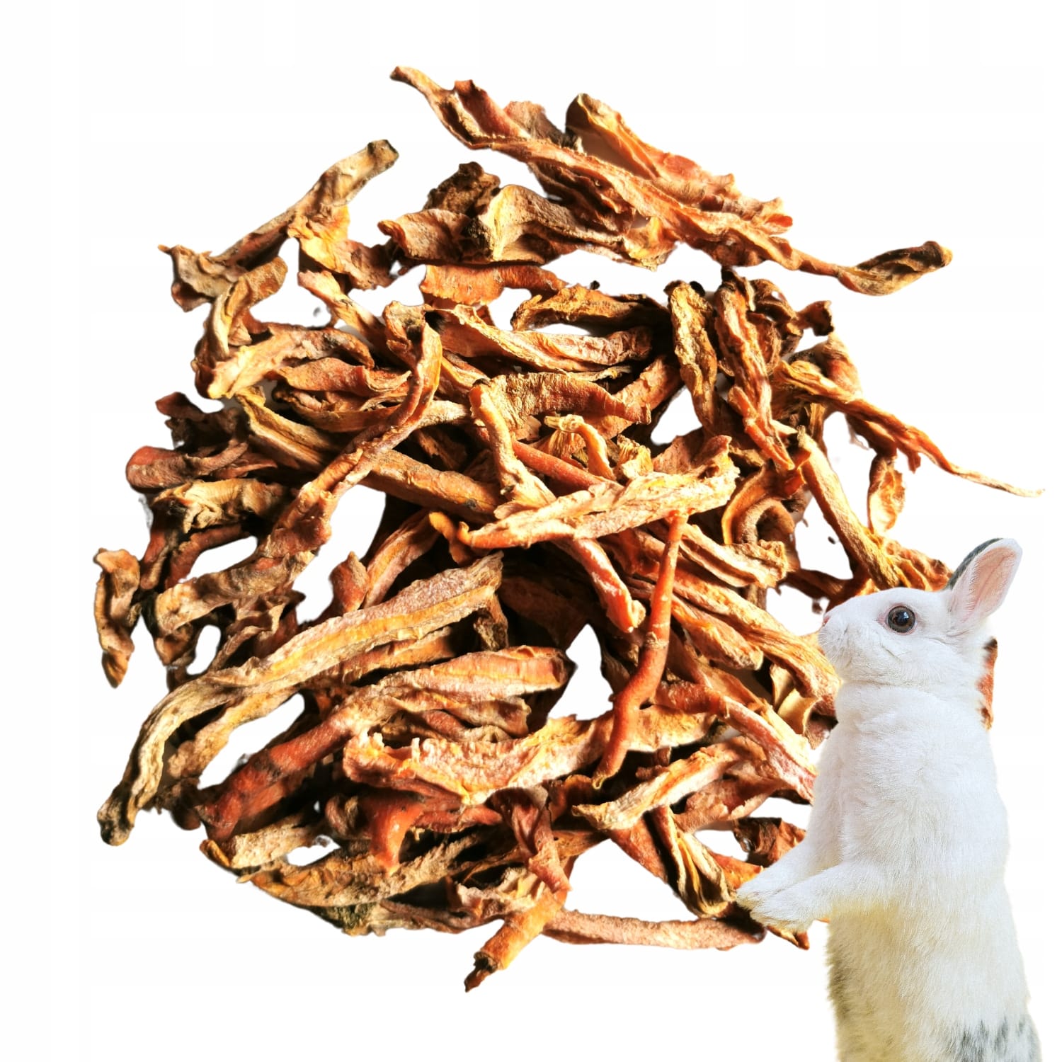 Suszona marchew frytka 1 kg marchewka dla królików i gryzoni Roztoczańskiec - obrazek 2