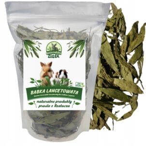 Babka Lancetowata suszona liść 150g - dla królików i gryzoni DUŻO BŁONNIKA